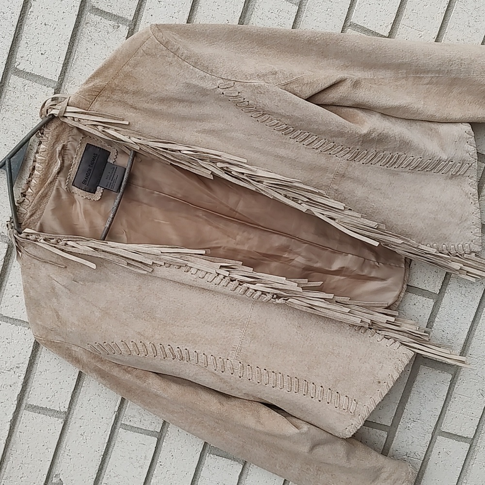 Tan Suade Jacket - Picture 4 of 9